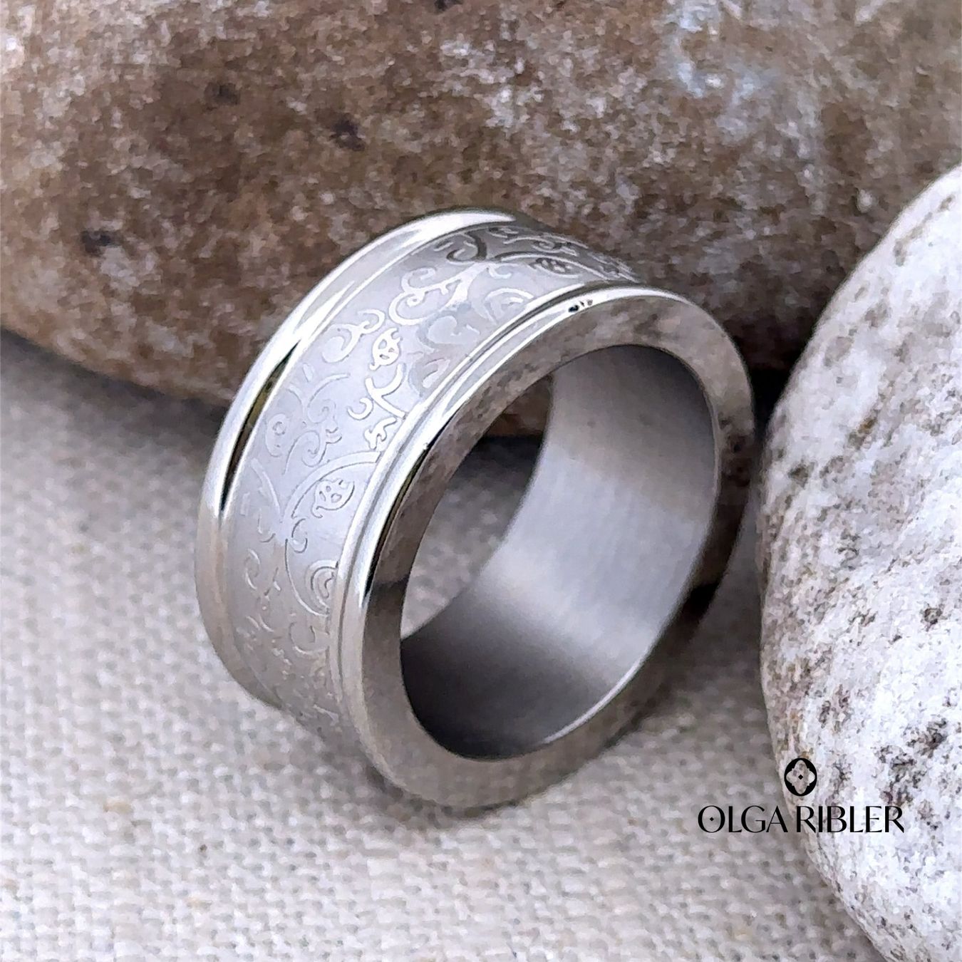 Olga Ribler Bagues: Edelstahl Ring Ringgrösse 60 – Neuf (Voir description) à Luzern par Schmuckoutlet 4