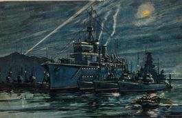 Vintage Postcard, Japan - China - Krieg, Kriegsschiff 1920er