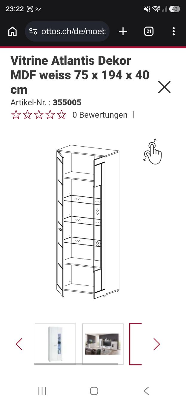 TV Möbel: Fernseh Möbel und Vitrine – Gebraucht aus Baar von bia_m5xb 9