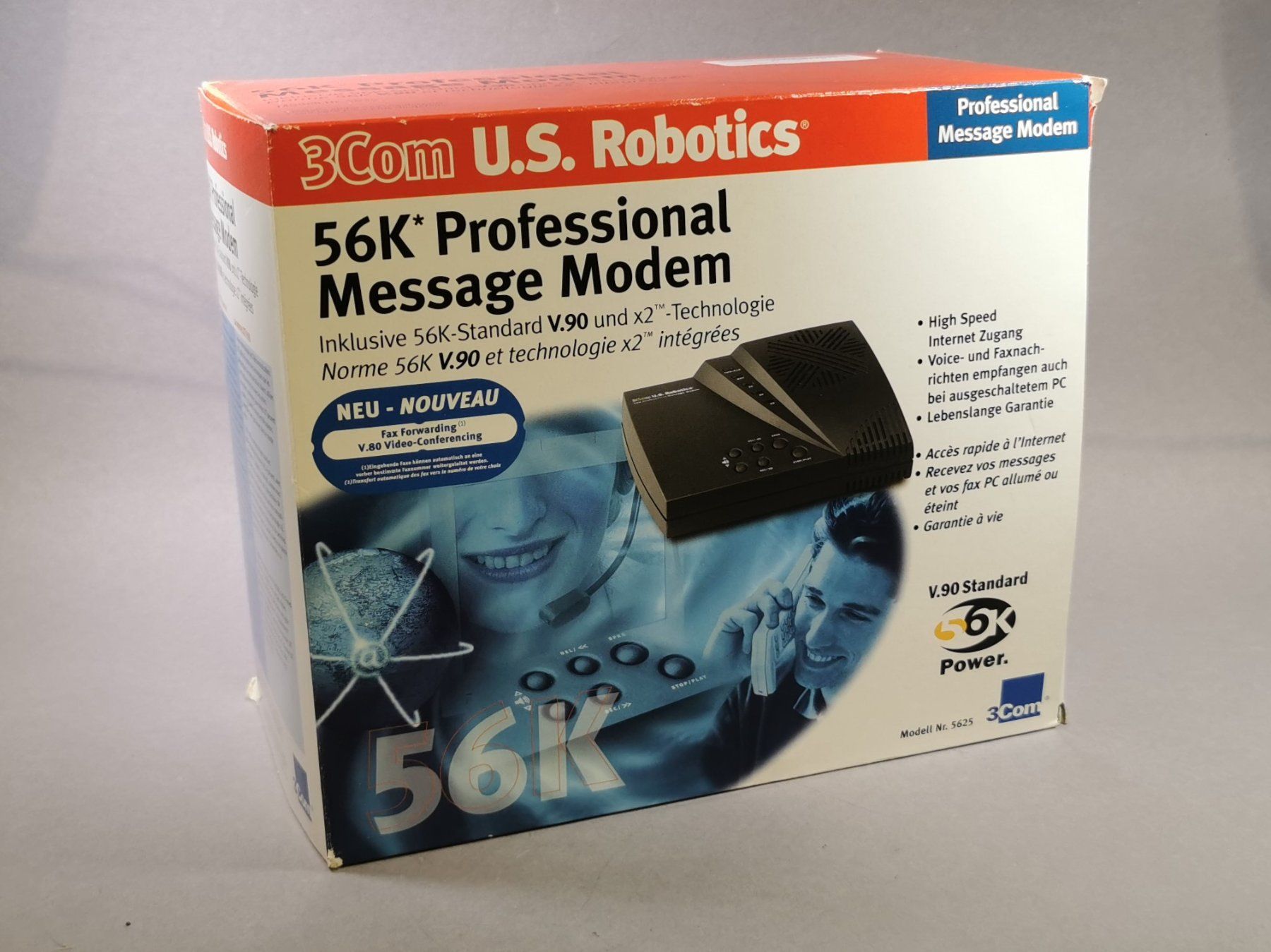 Modem & Router: 3Com U.S. Robotics 56K Modem – Nuovo (secondo la descrizione) da Oberwangen b. Bern venduto da Vittorio0