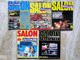 5 numéros L'AUTOMOBILE Spécial Salon 1974 à 1978