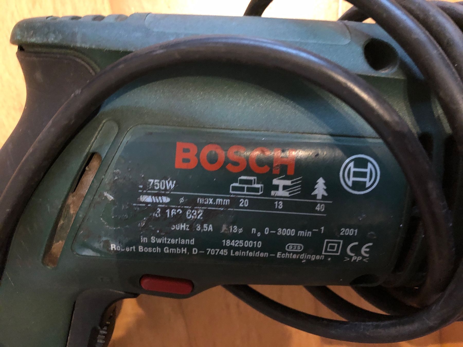 Bosch Trapani: Bosch PSB 750-2 RE Bohrmaschine – Usato da Attelwil venduto da Canelle67 5