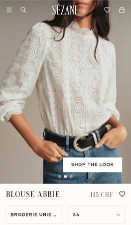Blouse Sezane neuve taille 34