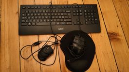 Keyboard clavier + 2 souris mouse