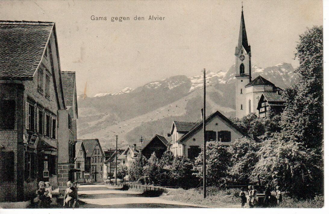 Ansichtskarten: Gams 1910 – Gebraucht aus Wolhusen von Curver9
