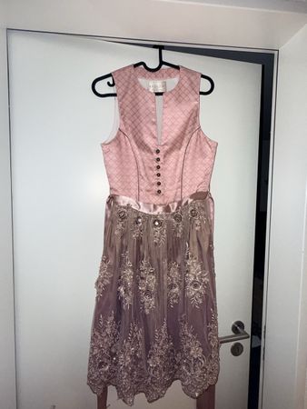 Dirndl Krüger Collection rosa mit Stickerei Grösse 34