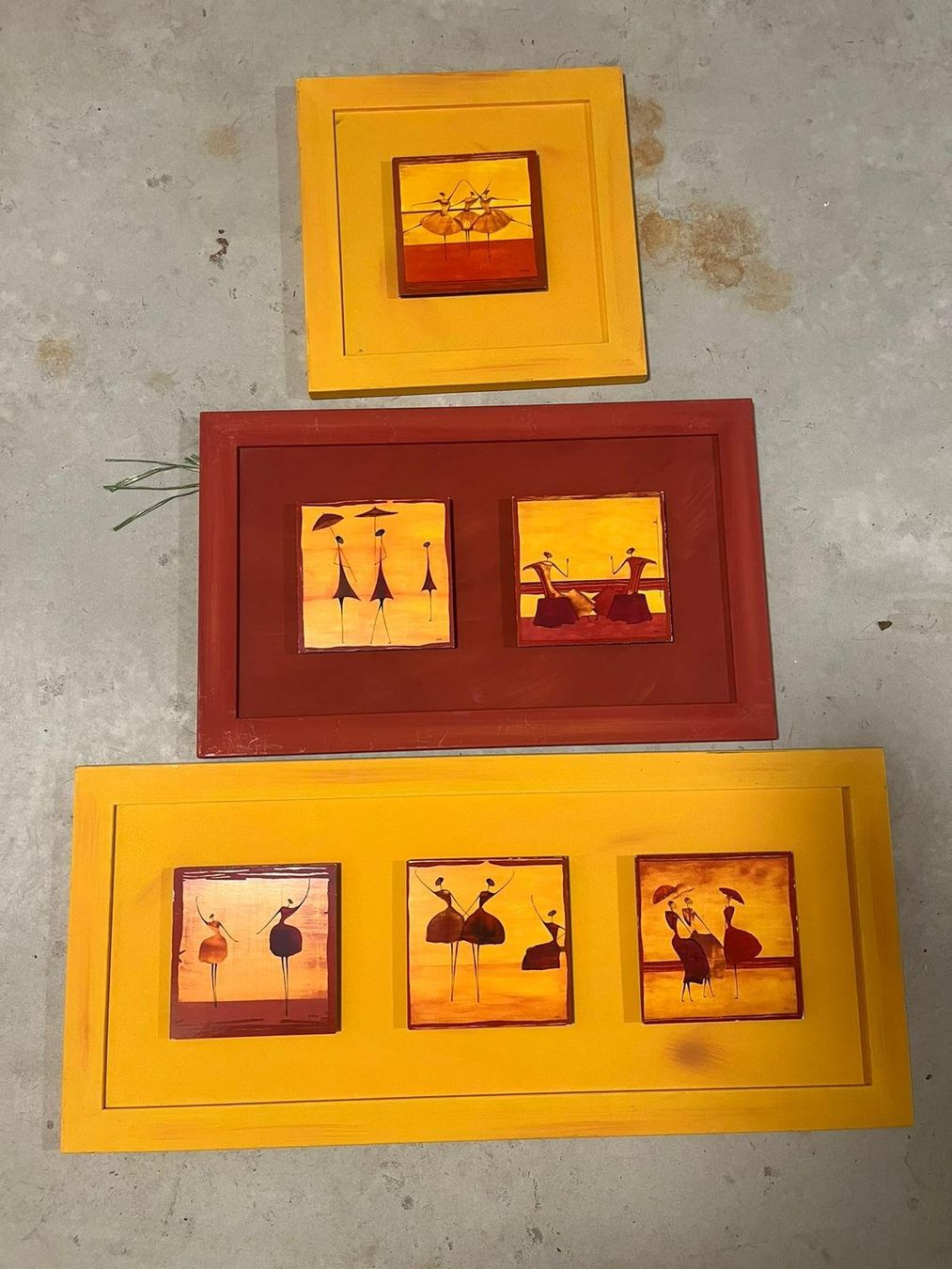 Gemälde: Ensemble de 3 tableaux – Gebraucht aus Corpataux von leajsl