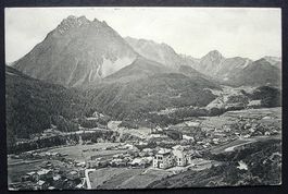 SCHULS Generalansicht - gel. 1910 v. Vulpera n. Ardez