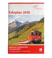Matterhorn Gotthard Bahn MGB Gornergratbahn GB Fahrplan 2010