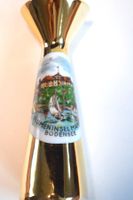 Souvenir Vase Mainau Bodensee Gerold Porzellan Gold Miniatur