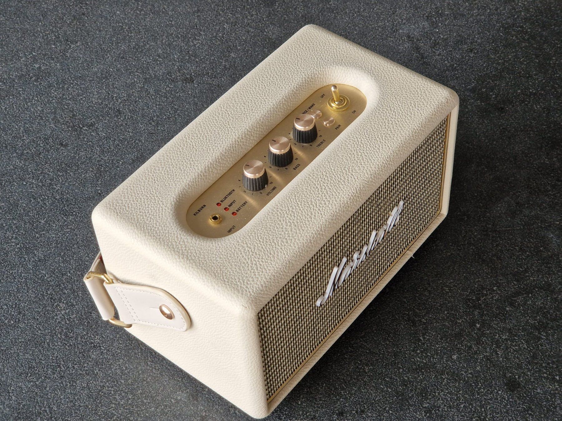 Marshall Lautsprecher: Marshall Kilburn  Bluetooth Lautsprecher Beige – Gebraucht aus Ruswil von Humubobojeje 3