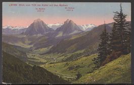 Blick vom Tritt ins Alpthal mit dem Mythen  1918