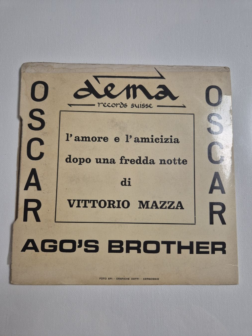 Schallplatten: Oscar Ago's Brother - Single 7 , CH – Gebraucht aus Uster von newwave0 1