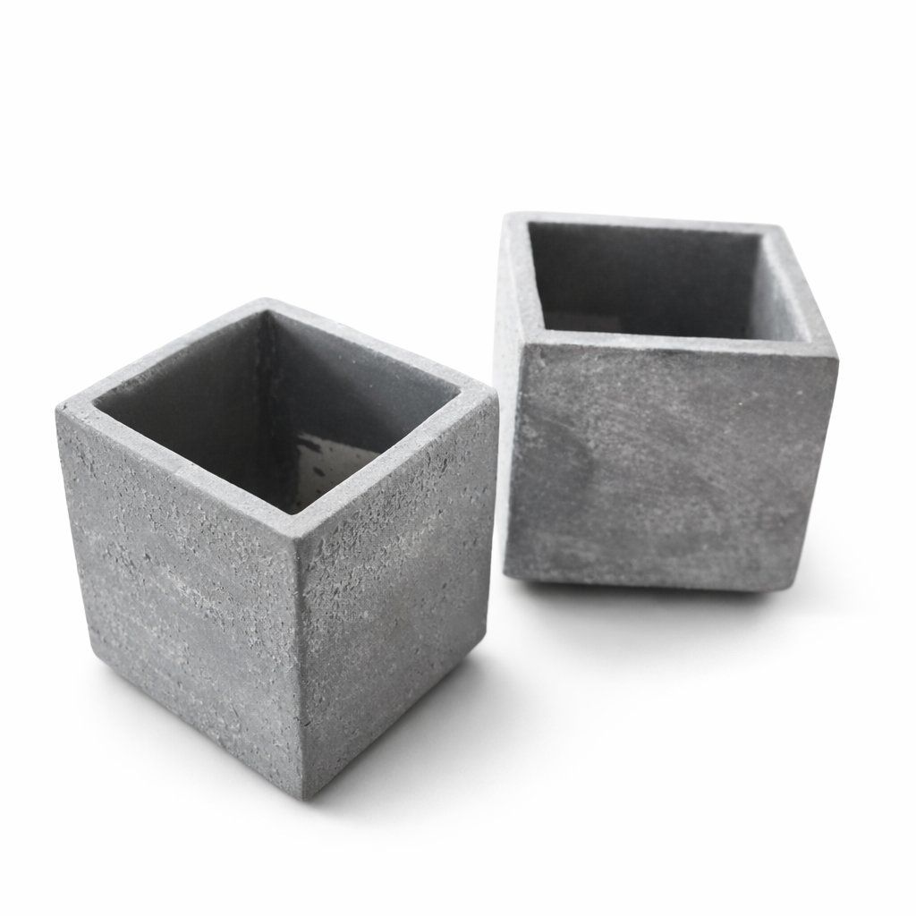 Vasi per fiori: 2x Blumentopf Grau Mini Pflanzentopf 5.5cm – Nuovo (secondo la descrizione) da Fully venduto da VaneaSelection 1