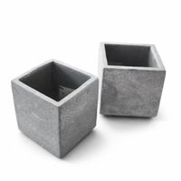 2x Betonoptik Mini Töpfe
