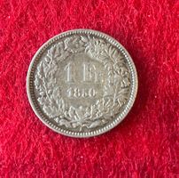 1 Franc Suisse 1850 en argent SS / VORZ