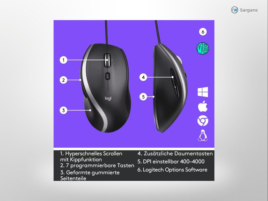 Logitech Maus: LOGITECH M500s Maus – Neu (gemäss Beschreibung) aus Sargans von Restwert_Sargans 3