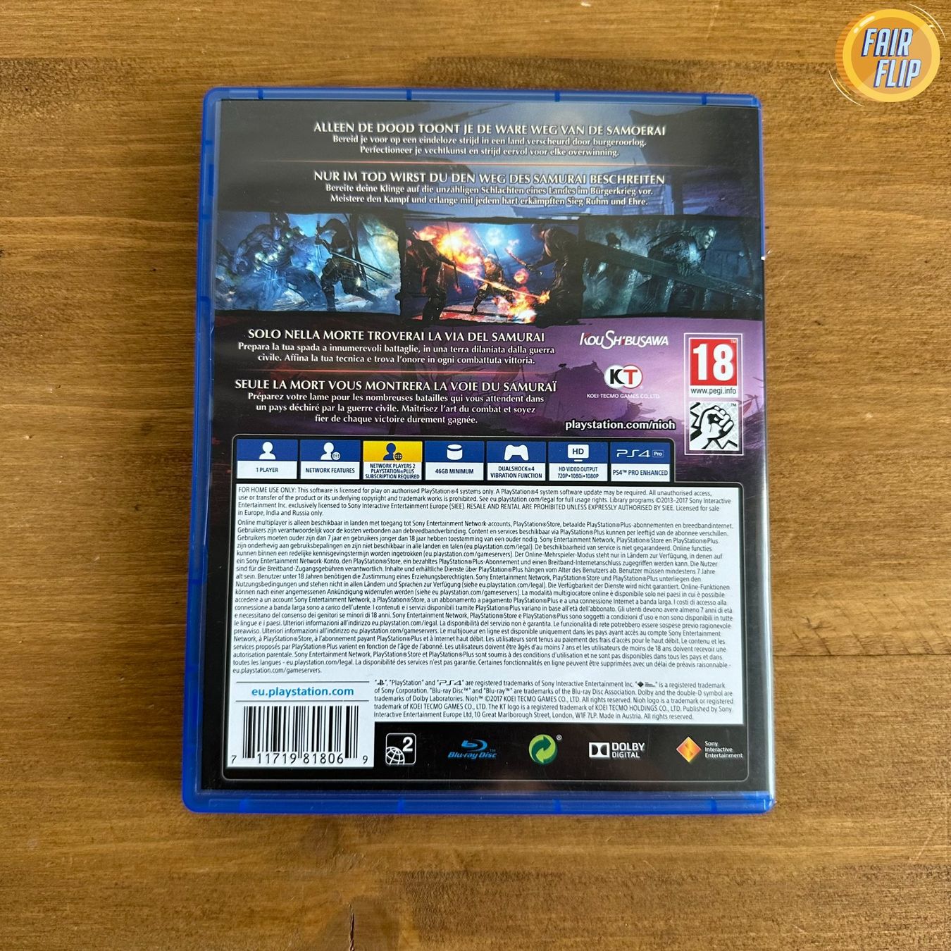 Spiele: PS4 - Nioh – Gebraucht aus Luzern von fairflip 2