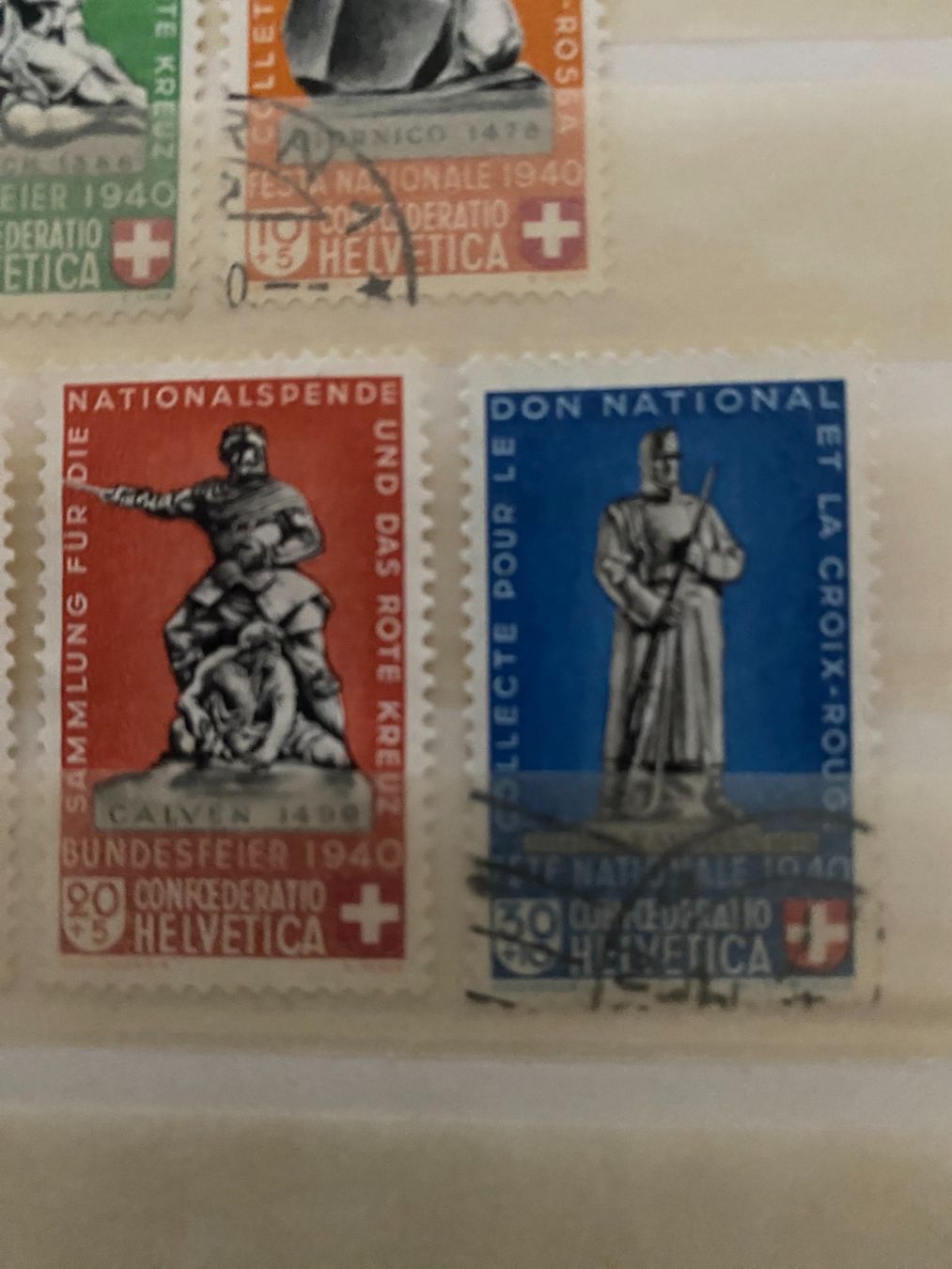 Alle Briefmarken: Schweizer Briefmarken aus 1940 - – Gebraucht aus matten b. interlaken von jfran17 3