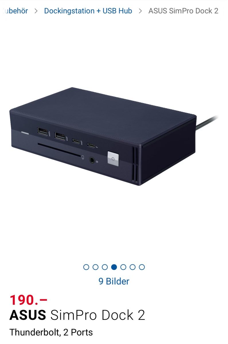 Asus Dockingstation: ASUS SimPro Dock 2 – Gebraucht aus Lausen von sineri 5