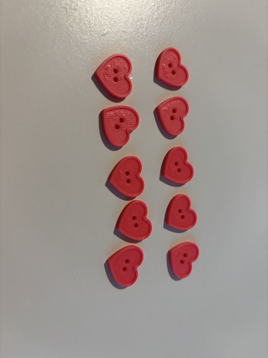 Bottoni: 10x Pink Heart Buttons – Nuovo (secondo la descrizione) da Rüti ZH venduto da lau_5yjf 3