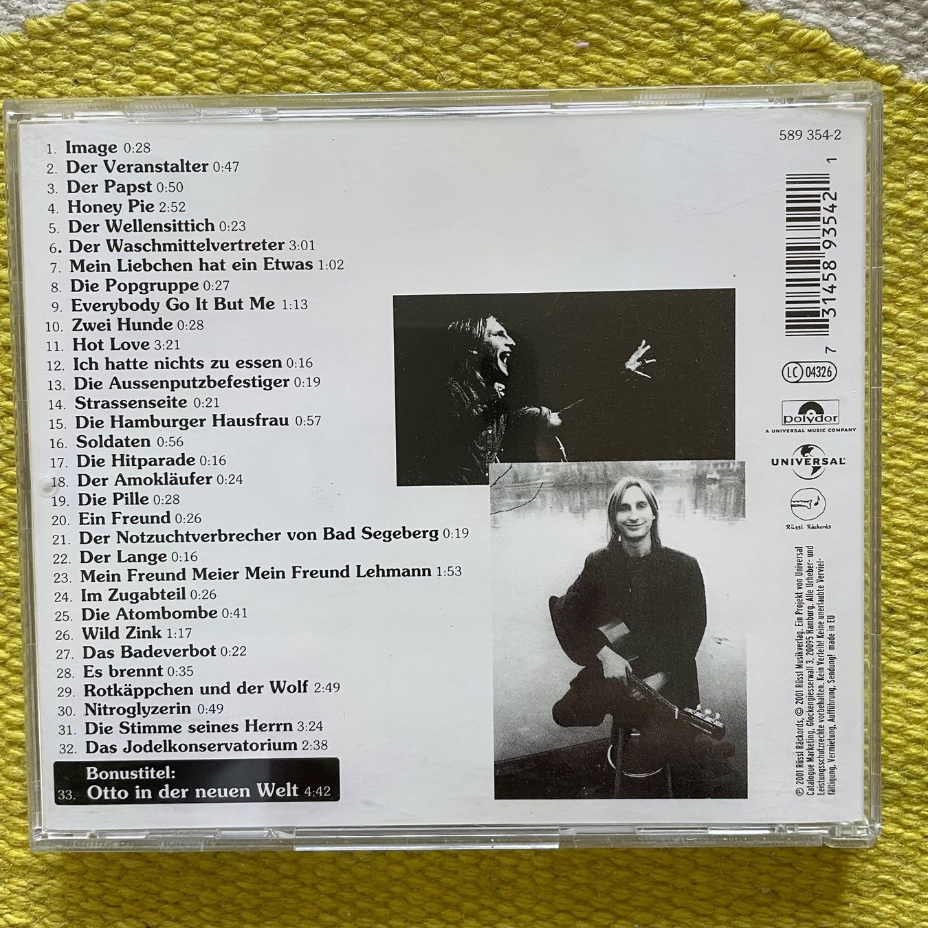 CD: OTTO-OTTO DIE ZWEITE MIT BONUSTITEL – Usato da Rorschacherberg venduto da CD-Roli 1