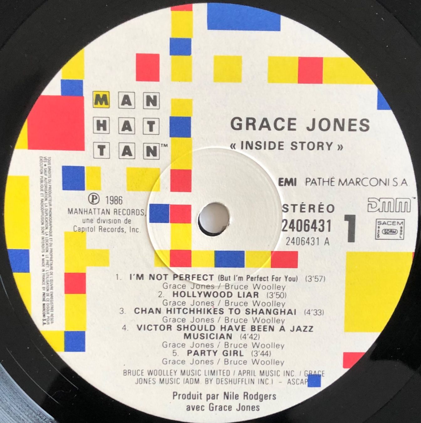 Schallplatten: GRACE JONES - INSIDE STORY – Gebraucht aus Poliez-Pittet von Newtown-Records 3