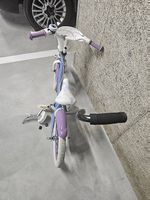 Kinderfahrrad 16 Zoll lila/weiss Sommerfahrspa...