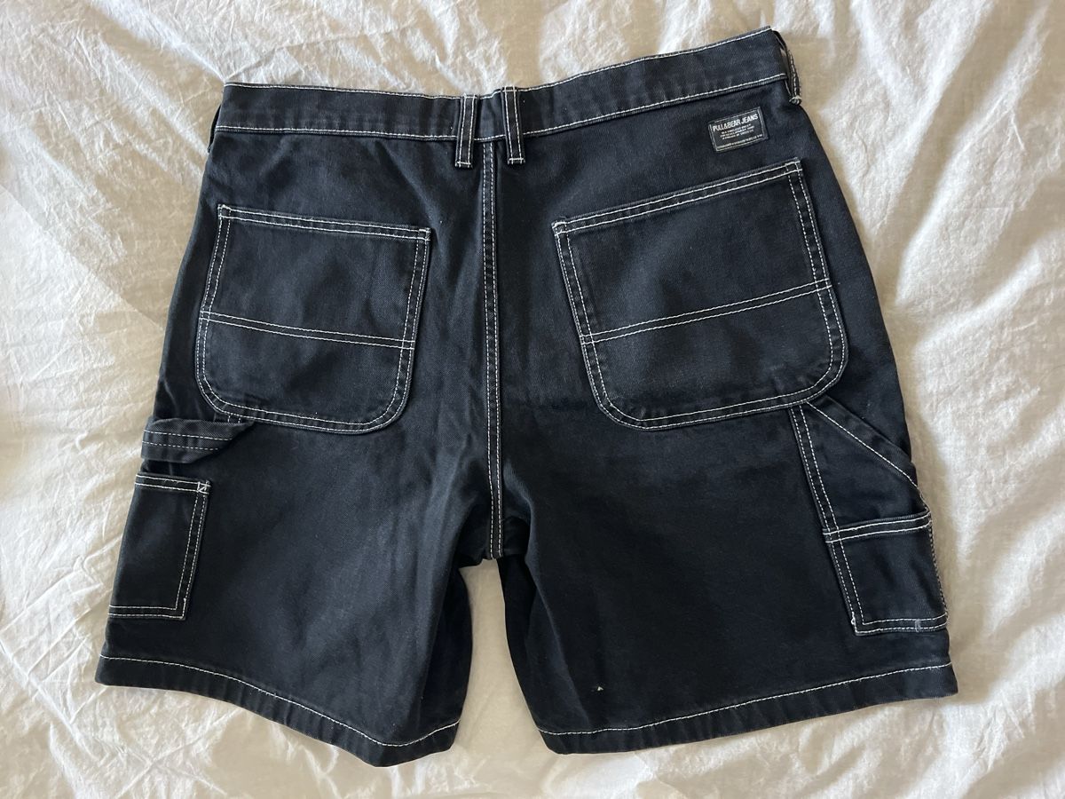 Pull&Bear Pantaloni: Pull&Bear Cargo Shorts, Grösse 44, schwarz, Top Zustand – Usato da Lachen SZ venduto da Valentin-lorenz 1