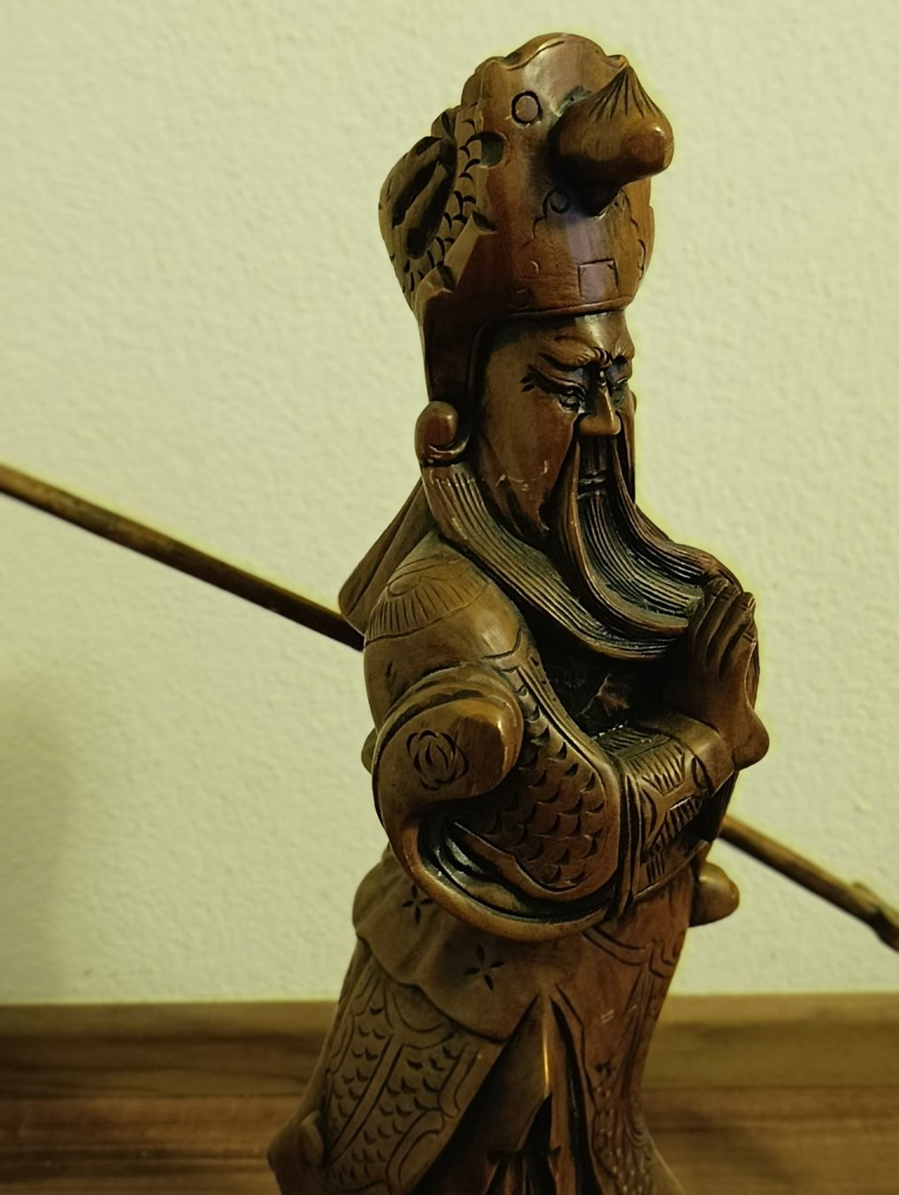 Statuette: Holz Statue, chinesischer Krieger, Antik-Top – Usato da Basel venduto da adler024 6