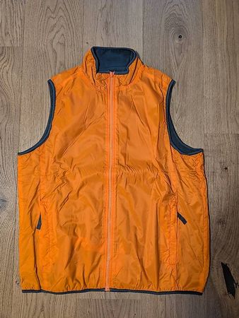 Neue, orangefarbene unisex Weste - Grösse L