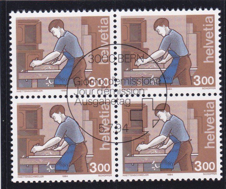 Alle Briefmarken: ET Mensch und Beruf 1989-1994 – Neu (gemäss Beschreibung) aus Schliern b. Köniz von joni20 2