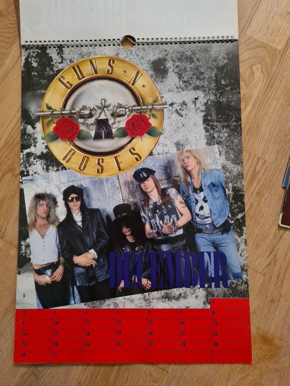 Kalender: GUNS 'N' ROSES Kalender 1990 – Gebraucht aus St. Gallen von chilly81 2