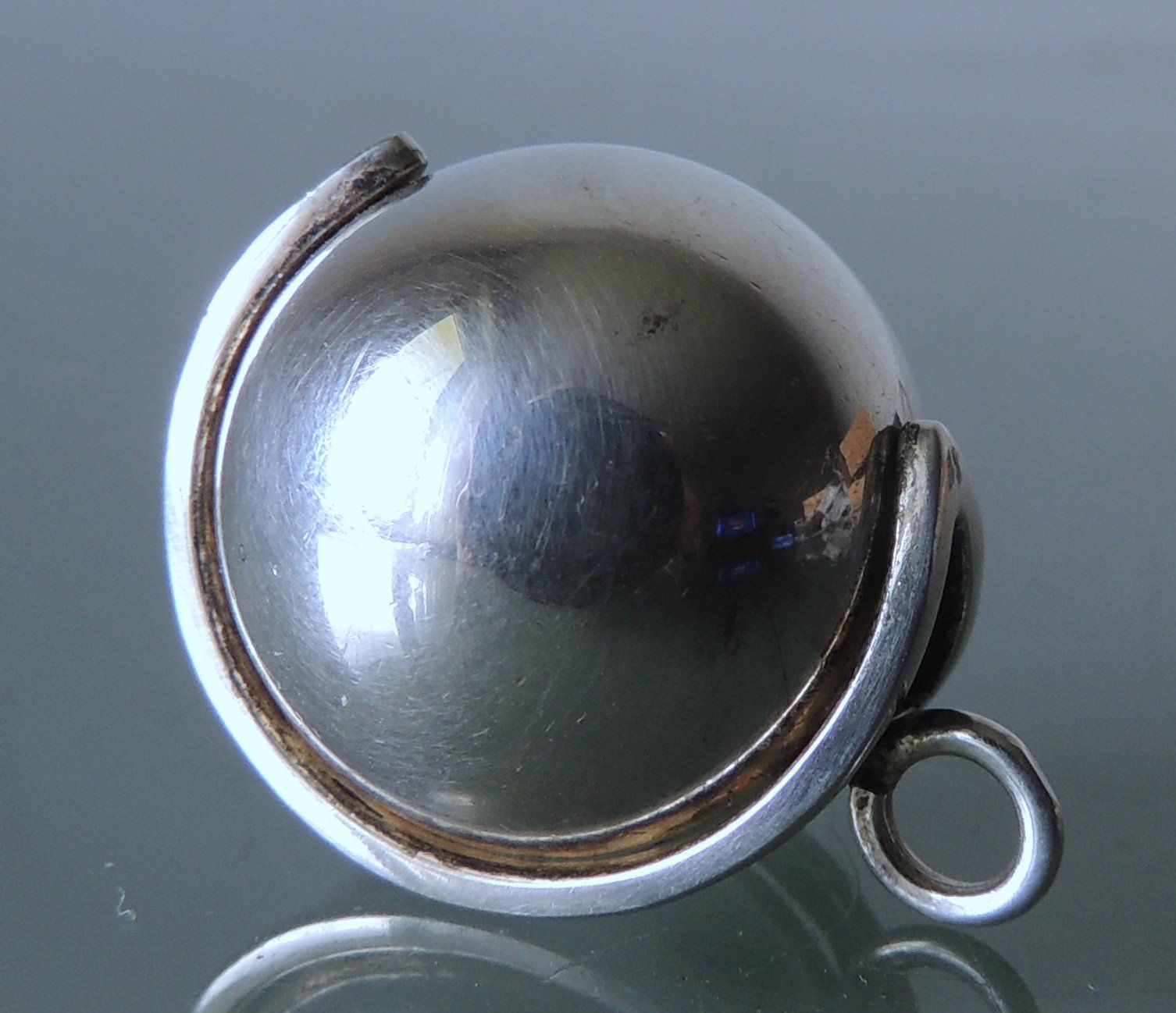 Anhänger: Silber 925 Klangkugel Anhänger 20 mm – Gebraucht aus Waldenburg von schaller707 1