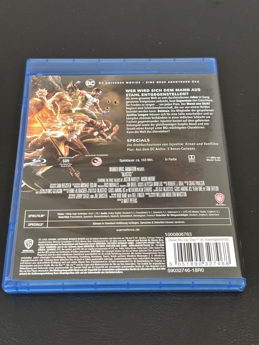 Tous les DVDs: Injustice Blu-ray Film DC Animated – D'occasion à Luzern par Armastra 1