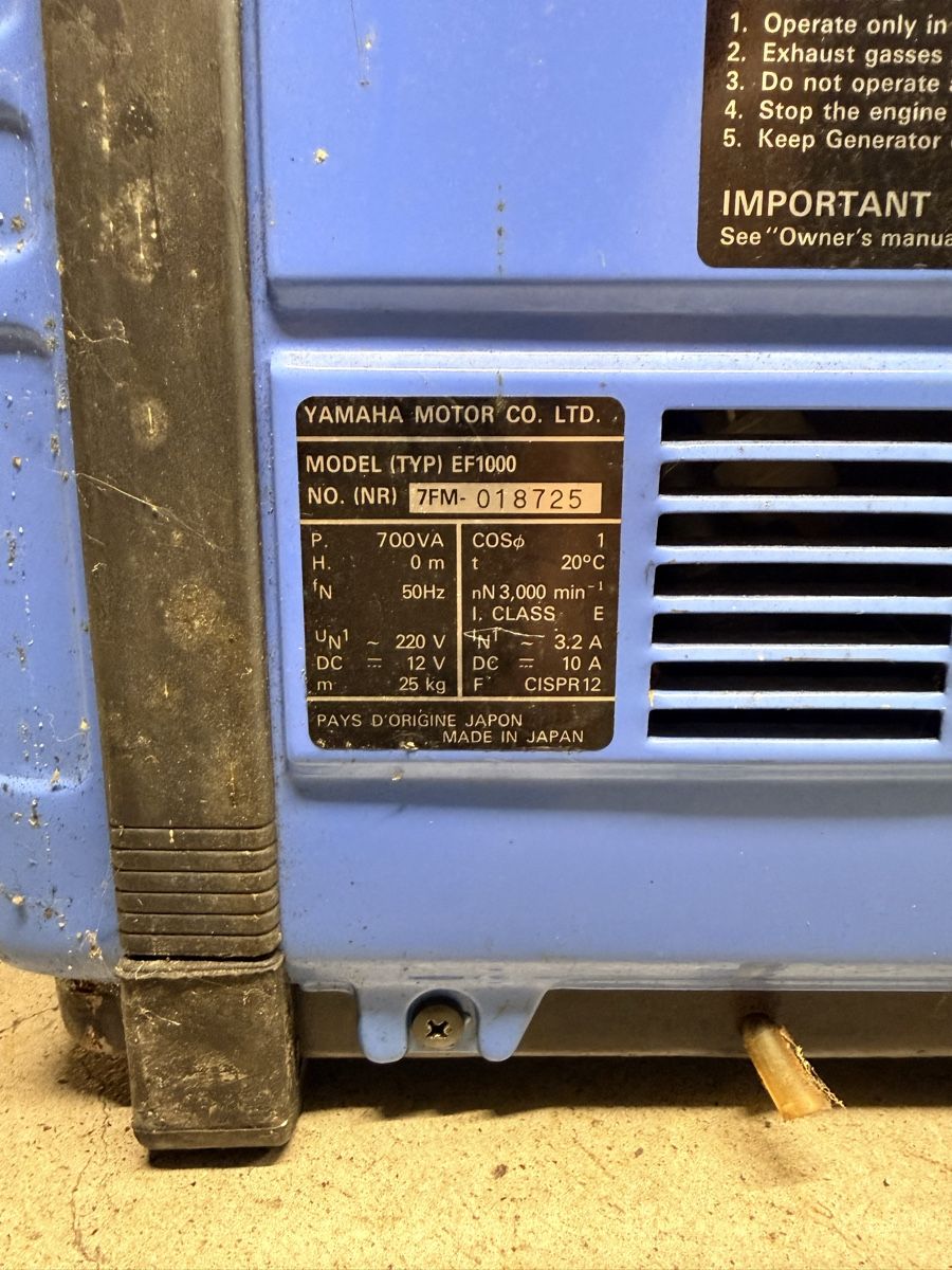 Yamaha Générateurs de courant: Yamaha Stromgenerator – D'occasion à Volketswil par Scafusia00 1