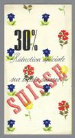 SUISSE, REDUCTION 30 %, DÉPLIANT PUBLICITAIRE