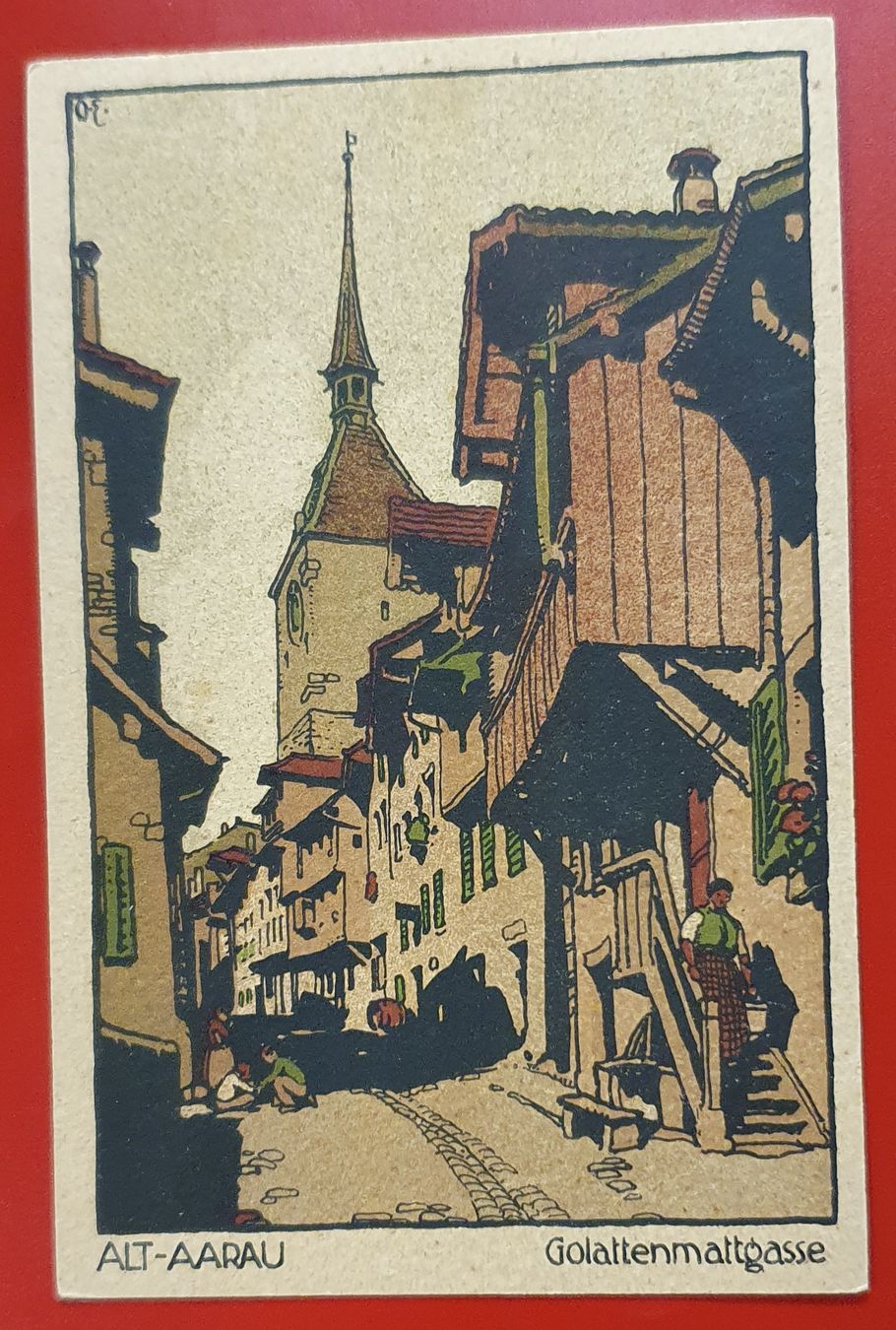 Cartoline postali: 3 Ansichtskarten von Alt - Aarau – Usato da Kreuzlingen venduto da Rschweiz1 3