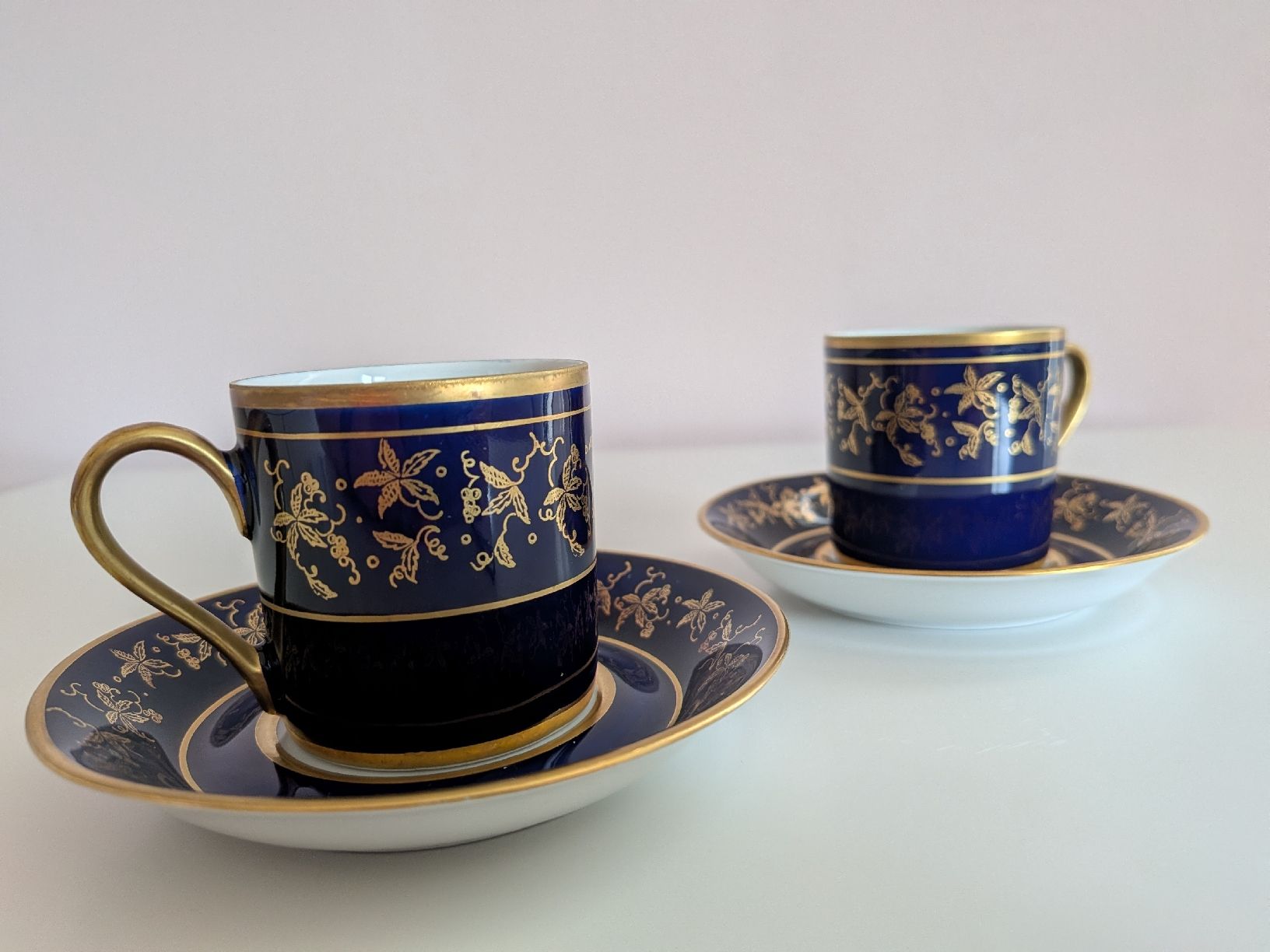 Tazze: 2er Set Espressotassen Reichenbach Echt Kobalt  – Usato da Winterthur venduto da Prishy