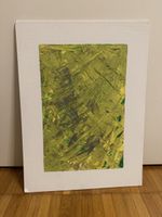 💚 Abstraktes Originalgemälde – Grün-Gelb – Unikat