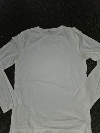 Hugo Boss T-Shirt langarm weiss Grösse M 