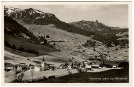 Ansichtskarte Oberiberg gegen die Ibergeregg