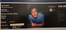 Konzertticket Jack Savoretti Kaufleuten 14.10.2026