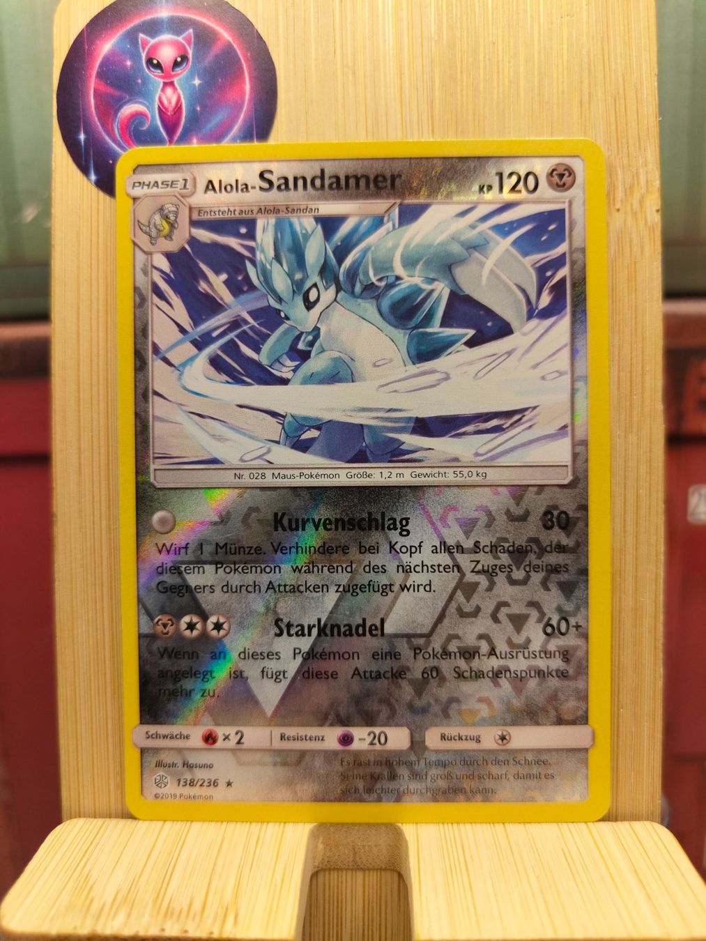 Pokémon Carte collezionabili: Alolan Sandamer Reverse Holo (CEC 138) Cosmic Eclipse DE – Nuovo (secondo la descrizione) da Tegerfelden venduto da nice_to_meet_mew
