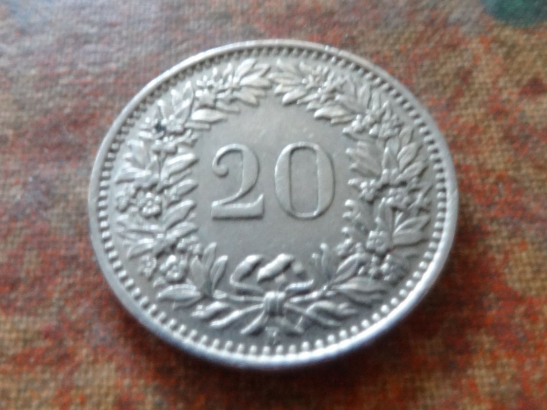 Tutti le monete: 20 Rp. 1959 – Usato da Romanel-sur-Lausanne venduto da Swift13 1