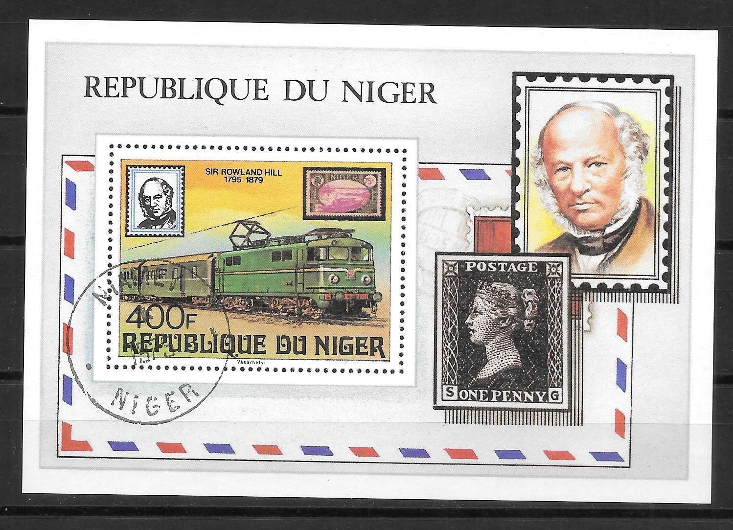 Tutti i francobolli: Niger Block 23 Eisenbahn gestempelt 6.6.1979 – Nuovo (secondo la descrizione) da Olten venduto da clotaldi