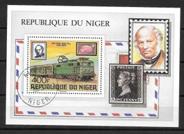 Niger Block 23 Eisenbahn gestempelt 6.6.1979