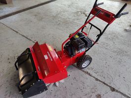 Kehrmaschine MDT OPTIMA PS700 mit Behälter und Schneeschild