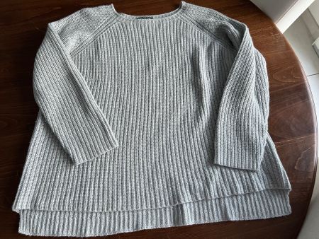 Damen Pullover Esisto grau gerippt Gr. XL (42/44)