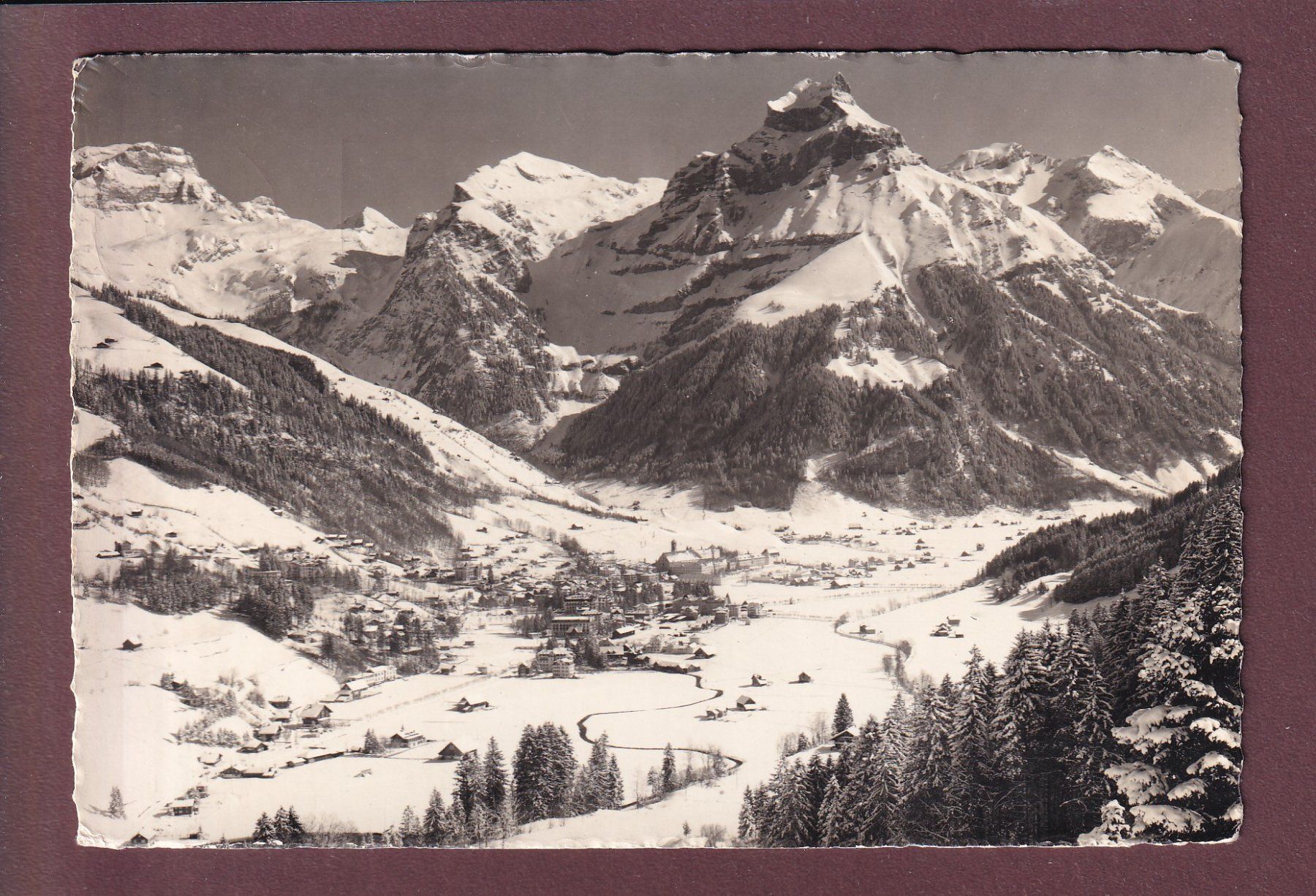 Ansichtskarten: ENGELBERG - Hahnen - 1965 – Gebraucht aus Pully von nicecards